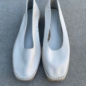 Everlane White Espadrille Flats